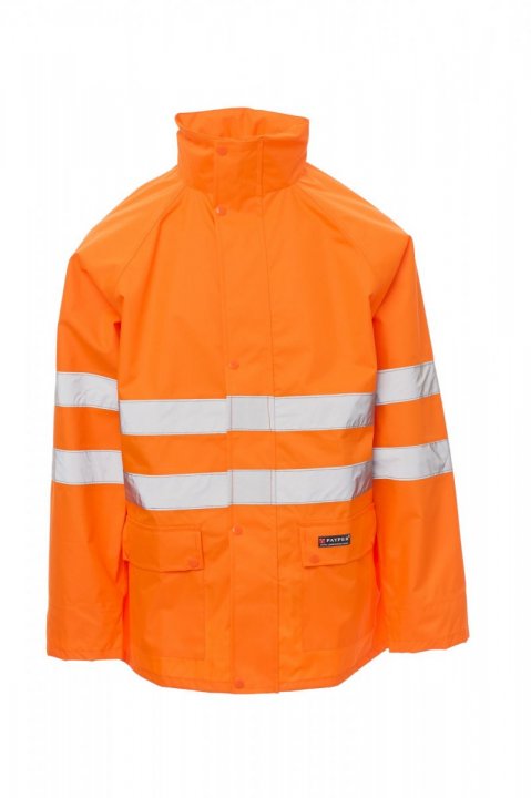 Hurricane-Jacket Regenjacke Orange fluo