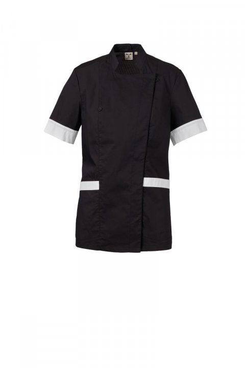 Amber Mesh Lady Beauty-Bluse SCHWARZ/WEISS