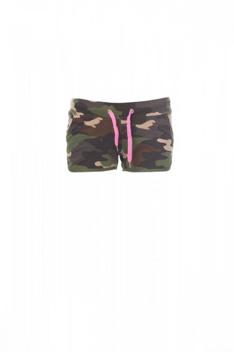 Combat Lady Bermuda-Shorts TARNFARBE / FLUO-Fuchsia