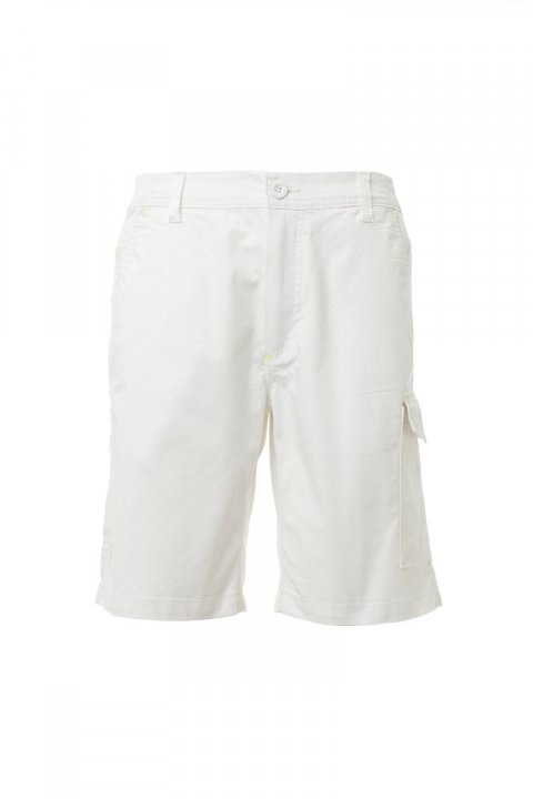 Service Stretch Bermuda-Shorts Blanc