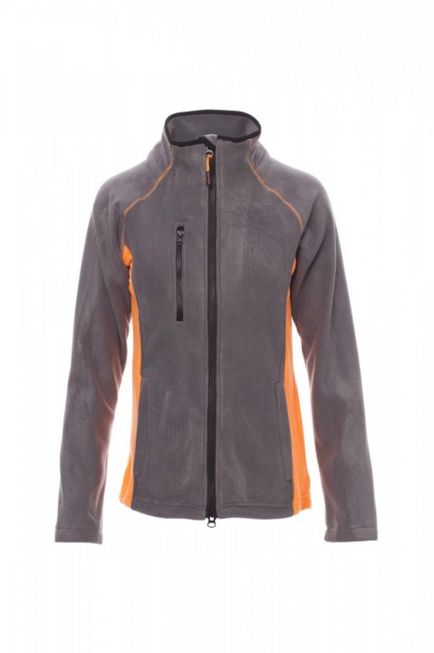 Aspen+Lady Fleecejacke STAHLGRAU/ORANGE