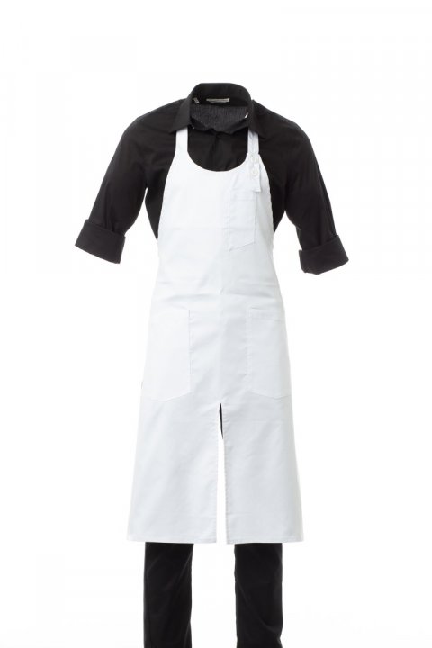 Gourmet Latzschürze WEISS