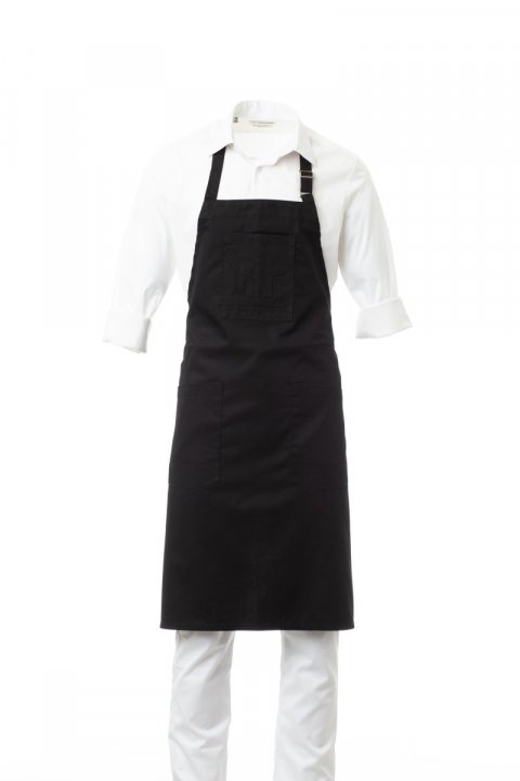 Store Latzschürze SCHWARZ/SCHWARZ