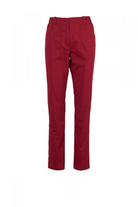 Brigade Mesh Lady Pantalon de cuisine Bordeaux