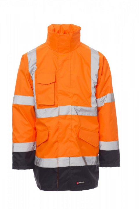 Dockyard Jacke Orange fluo / Bleu marine