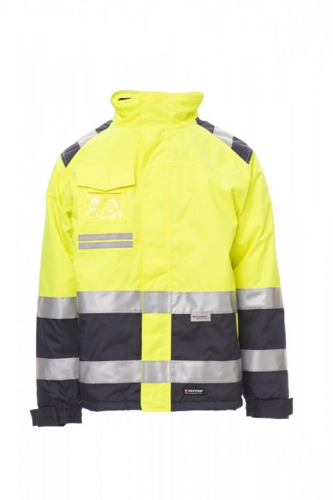 Hispeed Jacke Jaune fluo / Bleu marine