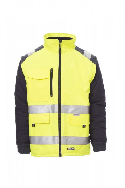 Hiway Jacke FLUOGELB/MARINEBLAU