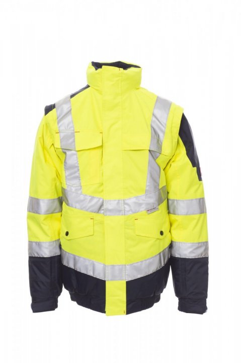 Interstate Jacke FLUOGELB/MARINEBLAU