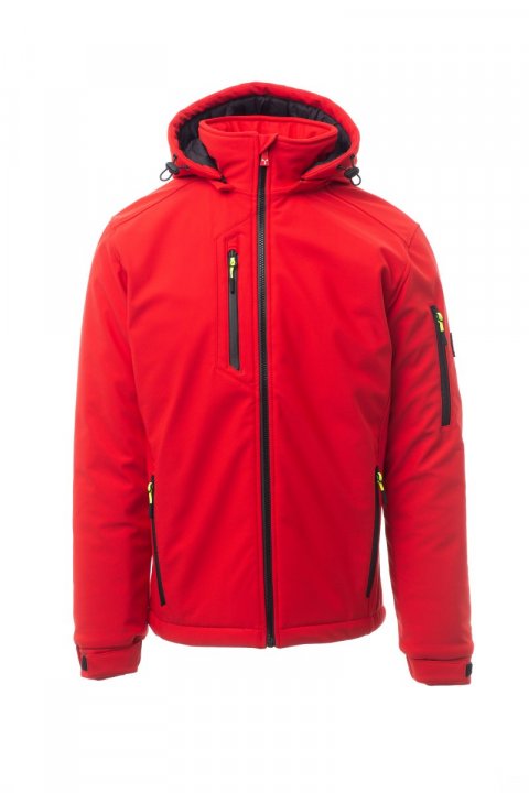 Creek Pad Gefütterte Softshell-Jacke ROT/SCHWARZ