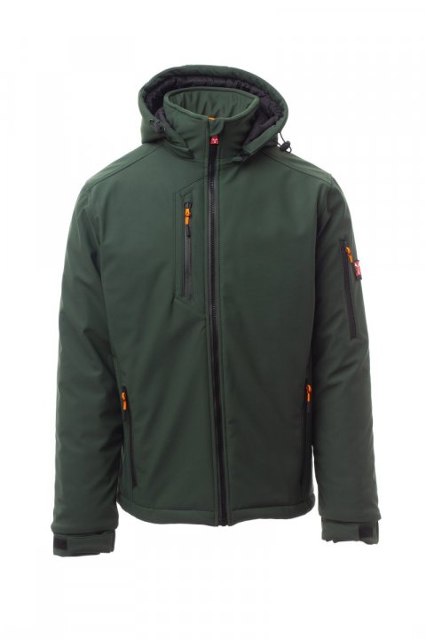 Creek Pad Gefütterte Softshell-Jacke WALDGRÜN/SCHWARZ
