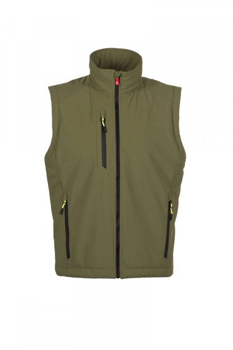 Creek Ultralite Pad Gefütterte Softshell-Weste MILITÄRGRÜN/GRÜN