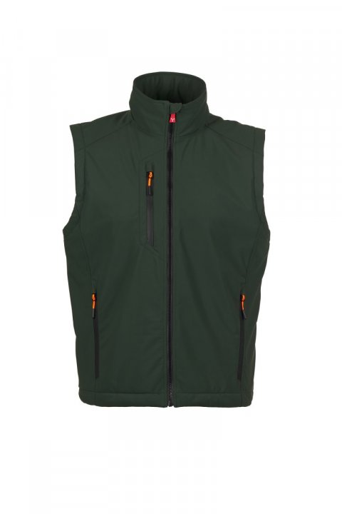 Creek Ultralite Pad Gefütterte Softshell-Weste WALDGRÜN/SCHWARZ