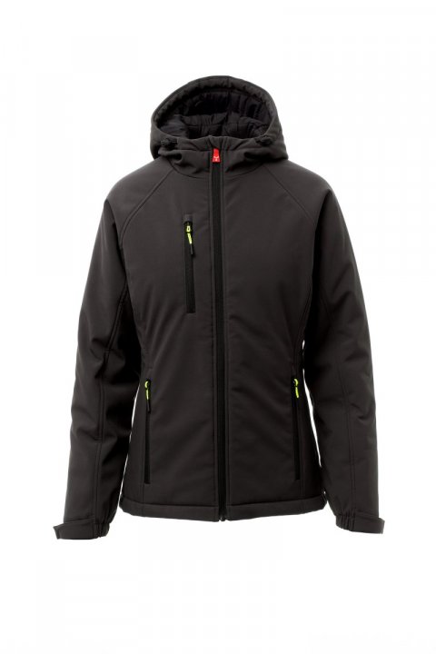 Gale Pad Lady Gefütterte Softshell-Jacke SCHWARZ/SCHWARZ