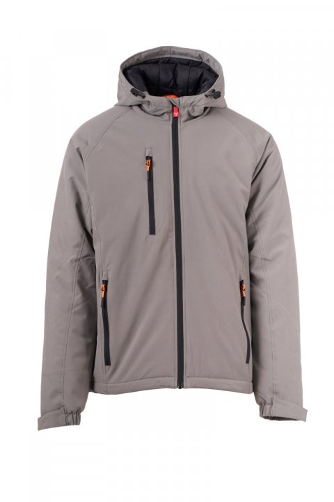 Gale Ultralite Pad 140 Gefütterte Softshell-Jacke RAUCHGRAU/SCHWARZ