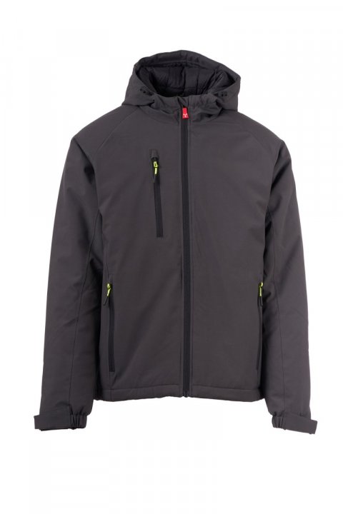 Gale Ultralite Pad 140 Gefütterte Softshell-Jacke ANTHRAZIT/SCHWARZ