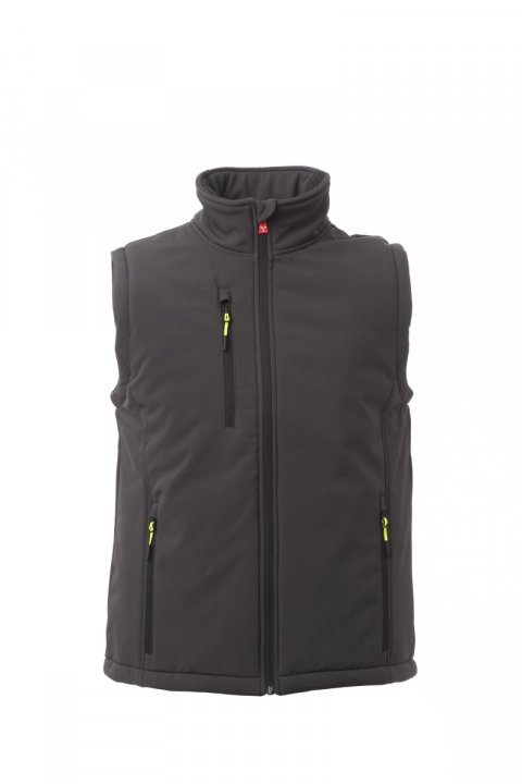 Gale Pad Gefütterte Softshell-Weste ANTHRAZIT / Noir