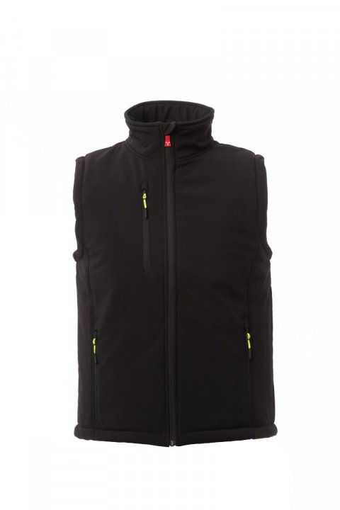 Gale Pad Gefütterte Softshell-Weste Noir / Noir