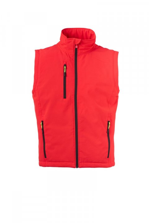 Gale Ultralite Pad 140 Gefütterte Softshell-Weste ROT/SCHWARZ