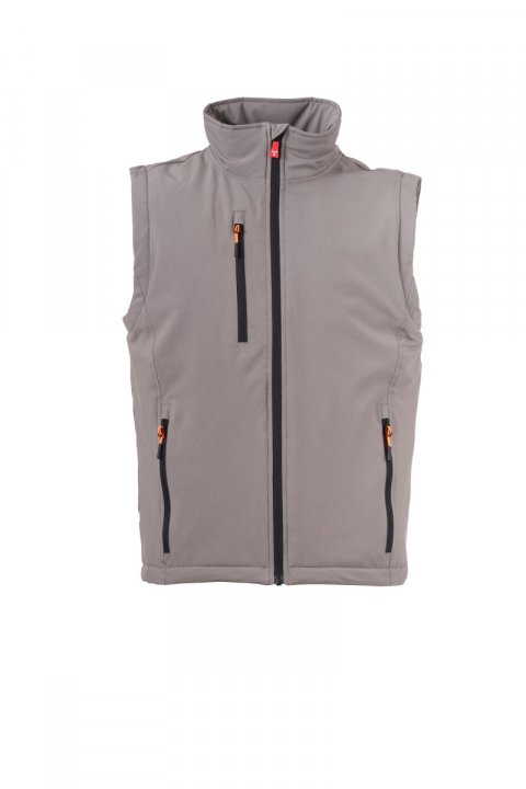 Gale Ultralite Pad 140 Gefütterte Softshell-Weste RAUCHGRAU/SCHWARZ