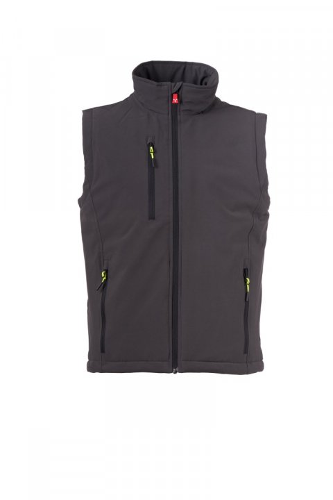 Gale Ultralite Pad 140 Gefütterte Softshell-Weste ANTHRAZIT/SCHWARZ