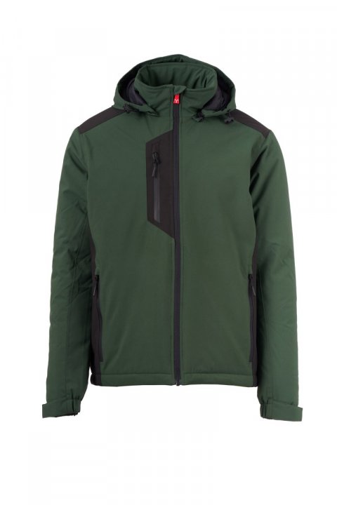 Galway Ultralite Pad 140 Gefütterte Softshell-Jacke WALDGRÜN / Noir