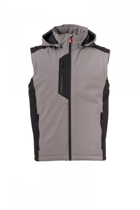 Galway Ultralite Pad 140 Gefütterte Softshell-Weste RAUCHGRAU/SCHWARZ