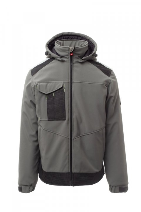 Performer Pad Gefütterte Softshell-Jacke RAUCHGRAU / Noir