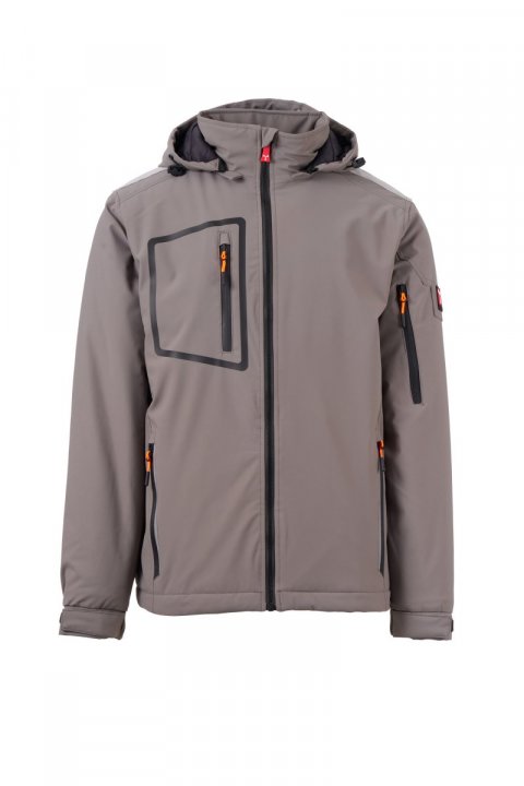 Stream Lite Pad Gefütterte Softshell-Jacke RAUCHGRAU/SCHWARZ