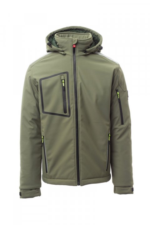 Stream Pad Gefütterte Softshell-Jacke MILITÄRGRÜN/GRÜN