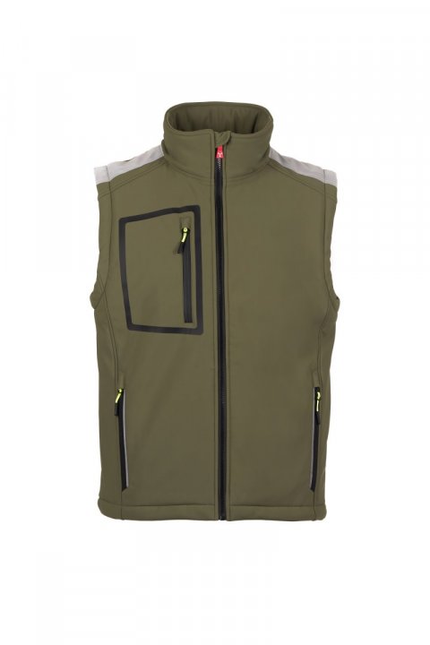 Stream Pad Gefütterte Softshell-Weste MILITÄRGRÜN/GRÜN