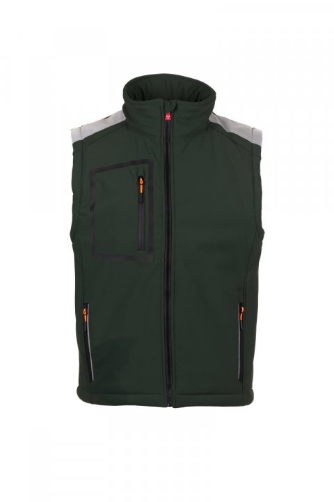 Stream Pad Gefütterte Softshell-Weste WALDGRÜN/SCHWARZ