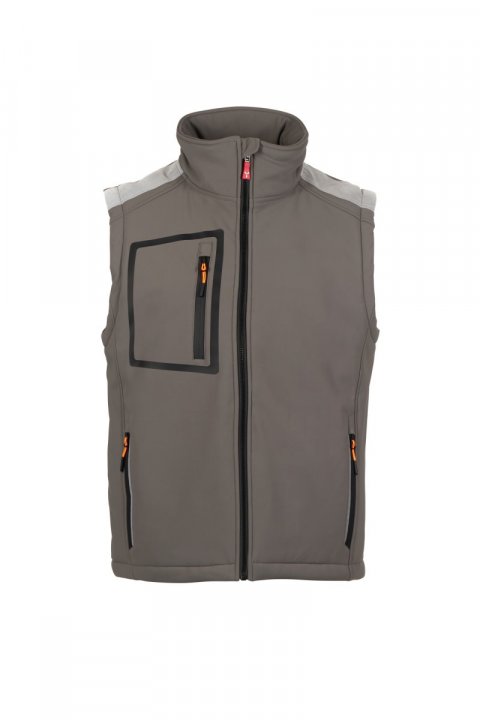 Stream Pad Gefütterte Softshell-Weste RAUCHGRAU/SCHWARZ