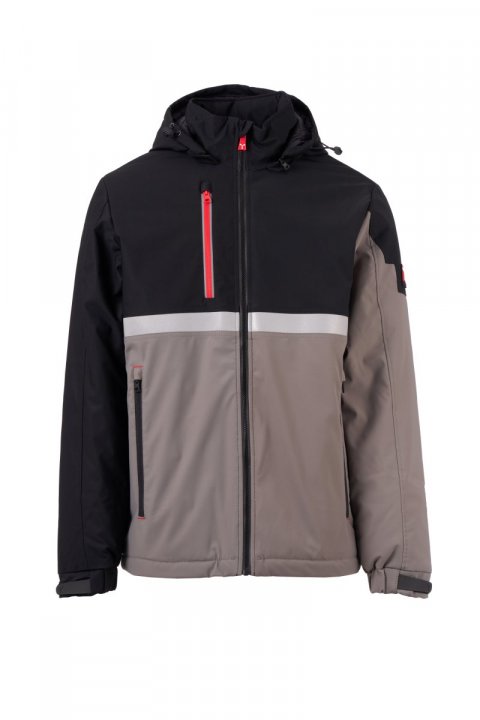 Wise Lite Pad Gefütterte Softshell-Jacke RAUCHGRAU/SCHWARZ