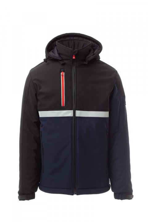Wise Pad Gefütterte Softshell-Jacke MARINEBLAU/SCHWARZ