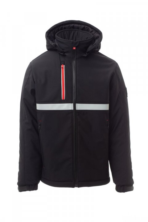 Wise Pad Gefütterte Softshell-Jacke SCHWARZ/SCHWARZ
