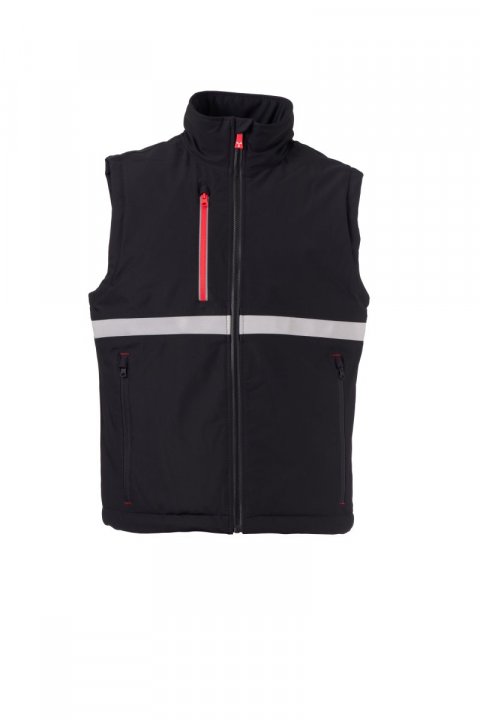 Wise Lite Pad Gefütterte Softshell-Weste SCHWARZ/SCHWARZ