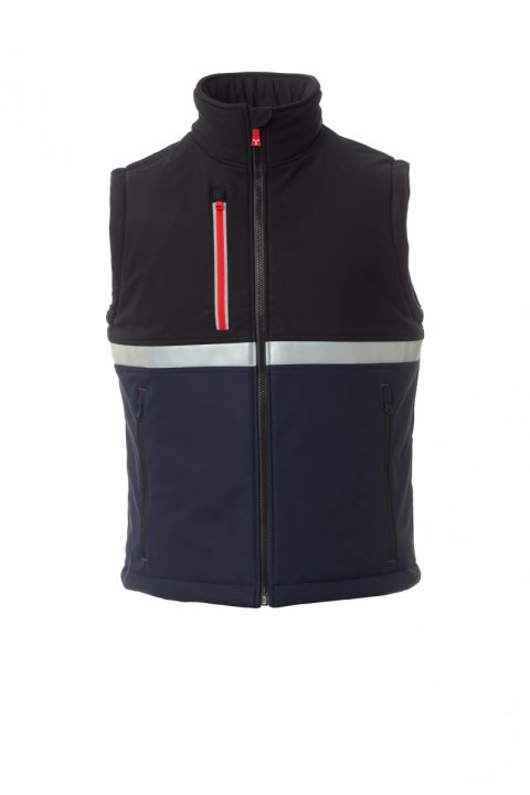 Wise Pad Gefütterte Softshell-Weste MARINEBLAU/SCHWARZ