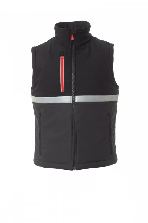 Wise Pad Gefütterte Softshell-Weste ANTHRAZIT/SCHWARZ