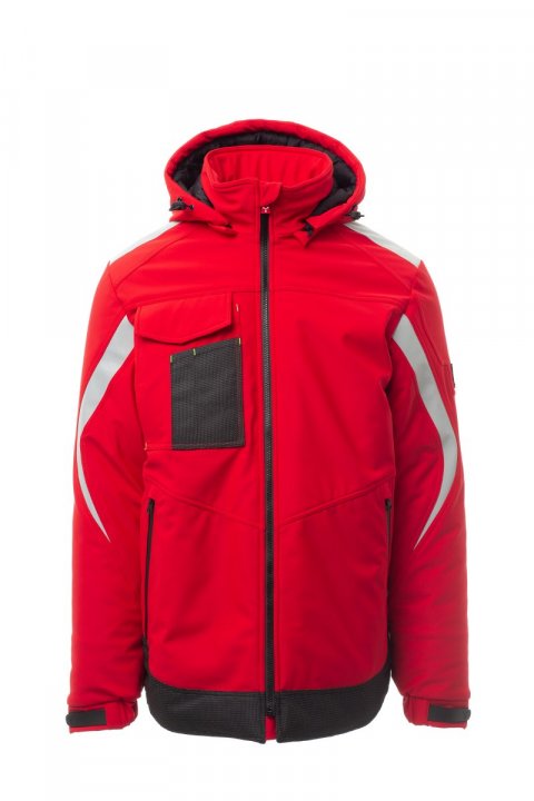 Wonder Pad Gefütterte Softshell-Jacke ROT/SCHWARZ