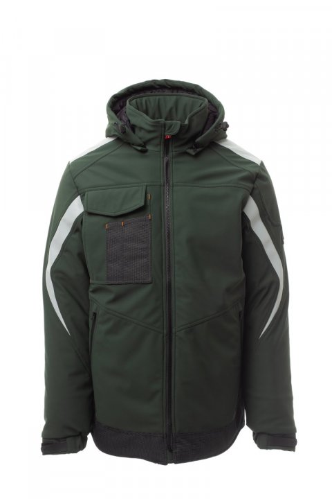 Wonder Pad Gefütterte Softshell-Jacke WALDGRÜN/SCHWARZ