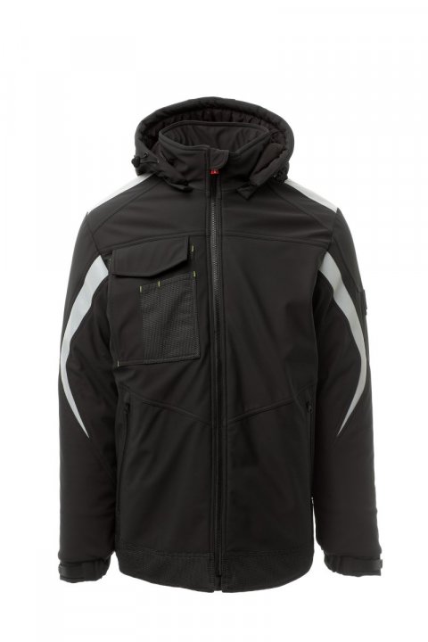 Wonder Pad Gefütterte Softshell-Jacke SCHWARZ/SCHWARZ