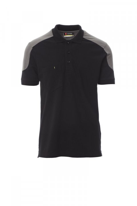 Company Polohemd SCHWARZ/RAUCHGRAU