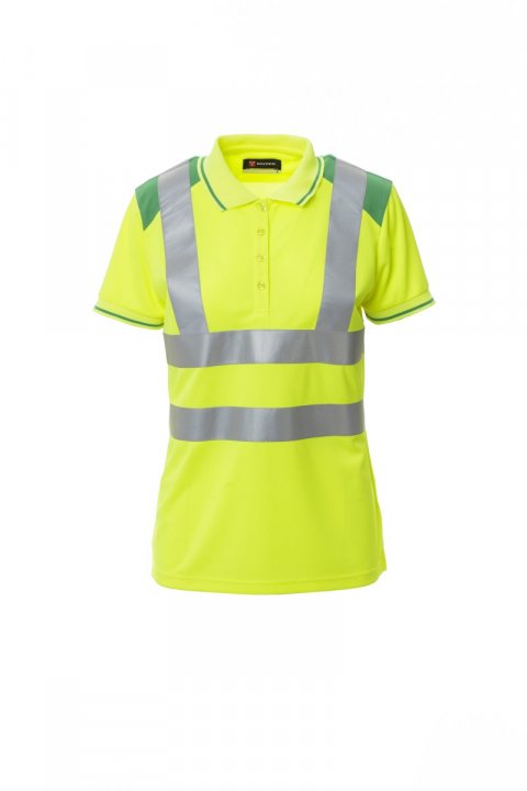 Guard+Lady Polohemd Jaune fluo / Vert vif