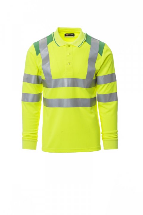 Guard+Winter Polohemd Jaune fluo / Vert vif