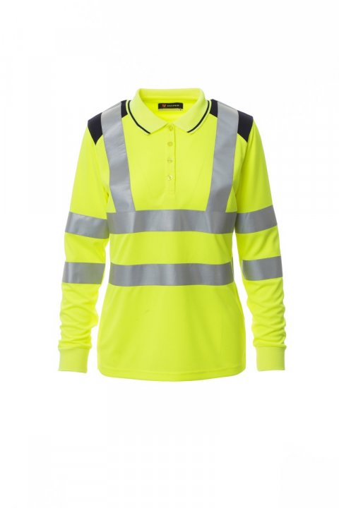 Guard+Winter Lady Polohemd FLUOGELB/MARINEBLAU
