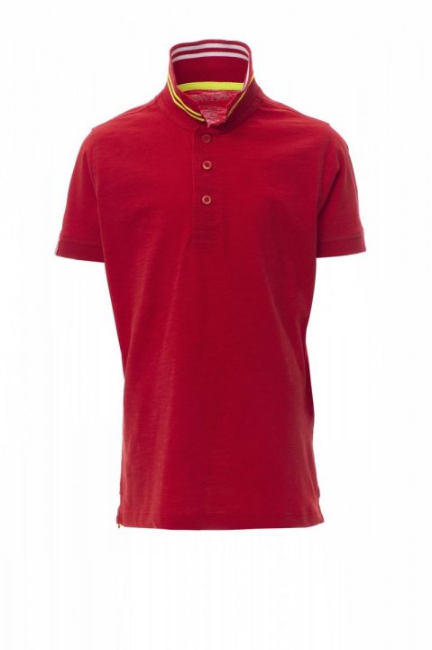 Nautic Kids Polohemd PASSIONSROT/WEISS-FLUOGELB