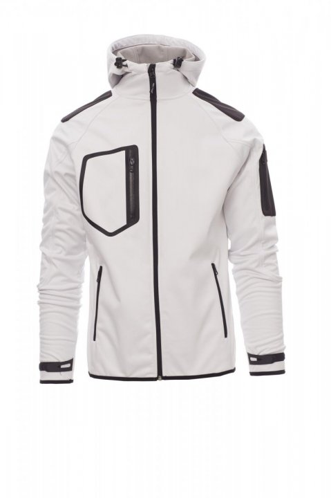 Extreme Softshell-Jacke Blanc / Noir