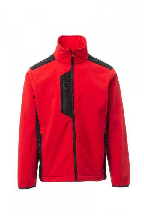 Galway Softshell-Jacke ROT/SCHWARZ