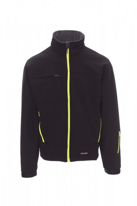 Storm Softshell-Jacke SCHWARZ/NEONGELB
