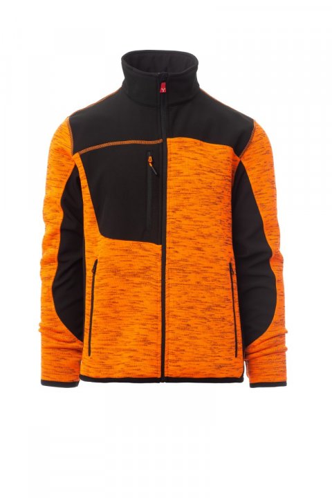 Travel Softshell-Jacke FLUOORANGE/SCHWARZ